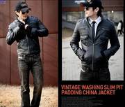 Authentic DIOR HOMME 10AW NWT LEATHER COLLAR AND WOOL JACKET M-XXXL