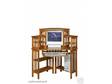 Amish Made Mission Style Corner Computer Desk Bookshelf