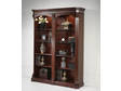 Mahogany Lighted Double Bookcase Bookshelf Curio