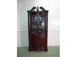 807:Mahogany Inlay Corner China Cabinet