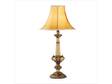 Antiqued Scroll-Motif Table Lamp!