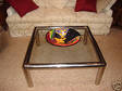 2 Designer Glass & Chrome Cocktail Tables