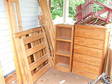 Bedroom Set w 3 way Pine Bunks dresser bookcase