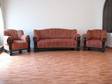 3 Piece Carved Club Sofa Set