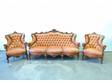 3 Piece Leather Italian Sofa Set