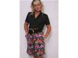 Vintage FLORAL High Waist Romper DRESS SHORTS Size MED