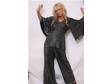 Vintage RETRO*Black GYPSY SPARKEL Pant DRESS SUIT LARG