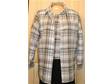 CUTE Taupe Ivory Black Plaid Shirt Shell STYLE &CO 14 L