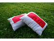 Cozy rectangular throw pillows, made of all recycled