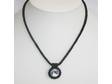 Rivoli Cabachon Pendant W/Black Onyx Necklace