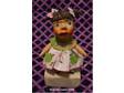 Primitives Folk Art Artist OOAK Hand Sculpted Paper clay Doll Mixed Media