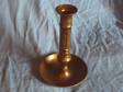 Antique Brass Hog Scraper Candle Holder
