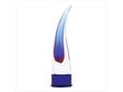 Azure Abstract Glass Sculpture - Collectibles Gifts Glass Art Home Decor Desk