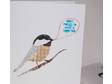 Set of 4 Folded Cards -- Good Time Chickadee Gocco