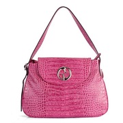 Gucci Croc Veins Leather Single Shoulder Bag 241116 Peach