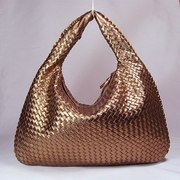 Bottega Veneta Medium Veneta Hobo Bag bronze