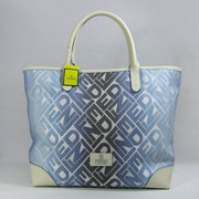 Fendi Ombre Logo Basket Tote Blue 5901