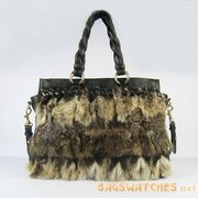 Miu Miu 2010 Fall / Winter Fur Bag - Black