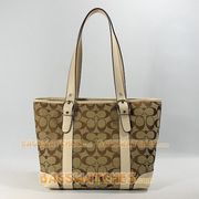 Coach handbag apricot canvas 4636
