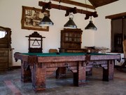 Hand-Crafted Rustic Log Pool Tables for Log Home / Cabin