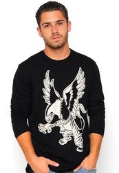 barato hombres Ed Hardy distribuidor larga camiseta
