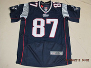 2012 Nike Patriots #87 Rob Gronkowski #12 Tom Brady Blue Elite Jersey