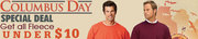 Columbus Day Special Deal Get all Fleece under $10