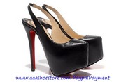 Wholesale Christian Louboutin Dafsling Platform Pump Black Sheep Skin 