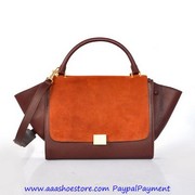 Wholesale Celine Trapeze in Multicolor Pony Royal Orange Brown Bags Fr