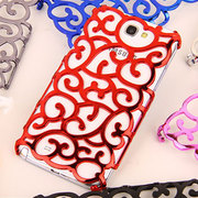 Galaxy Note II Hard Sided Heat Dissipating Electroplate Carved Case