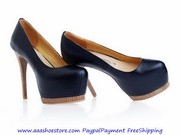 Gianmarco Lorenzi Platform Pump Wooden Stiletto Heel Wooden Platfrom F