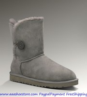 Wholesale Australia Bailey Button Grey Sheepskin Boot Free shipping Pa