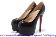 Wholesale Christian Louboutin Highness Platform Pump 160mm Black Paten