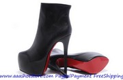 Wholesale Christian Louboutin Daffodile 160mm Boot Sheep Skin Black Fr
