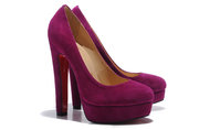 Wholesale Christian Louboutin Tartarina 140mm Suede Pumps Purple, free