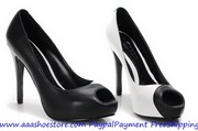 Wholesale Alexander McQueen Cracked Porcelain Peep Toe Pump Shoes Blac