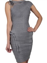 HERVE LEGER JOSEPHINE ONE-SHOULDER BANDAGE DRESS Wholesale 
