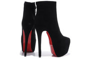 Christian Louboutin Daffodile 160mm Boot Matte Leather Black Wholesale