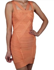 HERVE LEGER JULIANNA DRESS ORANGE Wholesale with free shipping 