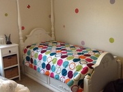 Girls trundle bed twin extra long,  white.