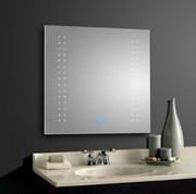 IlluminatedLEDBathroomMirror-Demisterpad-DigitalClock-ShirazModel