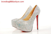 fashion christain louboutin with diamond fashion shoe