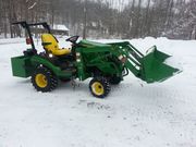=$ 4, 760 = 2013 John Deere 1026R Loader Forks Mower