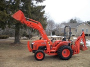 2012 Kubota L3800 4WD Loader Backhoe Forks