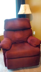 Red recliner