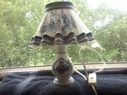 Vintage Blue Delft Porcelain Windmill Table Lamp
