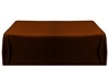 Chocolate 72 x 120 Satin Banquet Tablecloth with Larry Hoffman