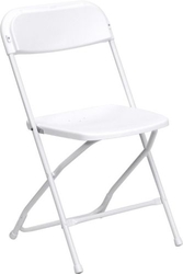 Buy White Poly Folding Chair with Folding Chairs Tables Discount