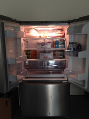 Stainless Steel Refridgerator - french doors w/freezer on bottom