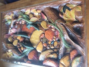 Beautiful hand carved table set